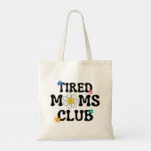 Moe Moeders Club Retro Daisy Grappig Tote Bag (Achterkant)