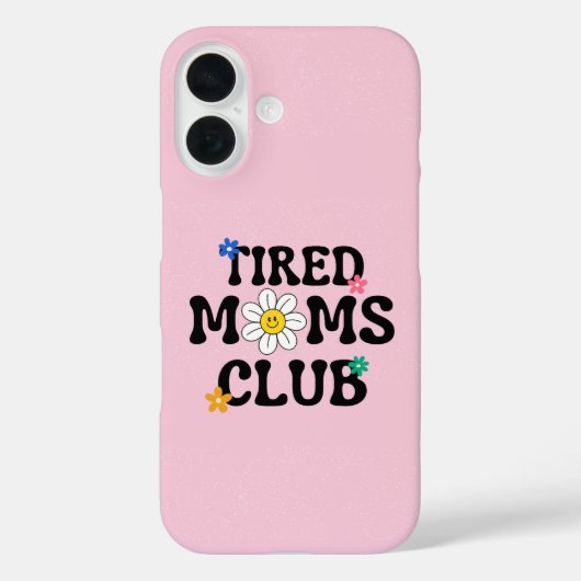 Moe Moms Club Retro Daisy Pink Case-Mate iPhone Case (Achterkant)