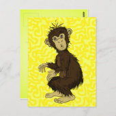 Moe Monkey Briefkaart (Voorkant / Achterkant)