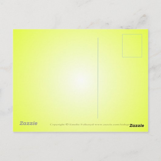 Moe Monkey Briefkaart (Achterkant)