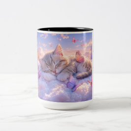 Moe Mug voor Kattenmoeder Tweekleurige Koffiemok