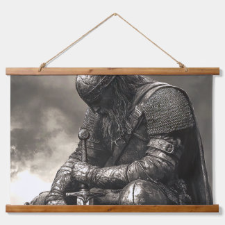 Moe na het gevecht hangend wandkleed