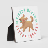 Moe? Nooit. halen? Voor altijd. Goldendoodle Fotoplaat (Voorkant)