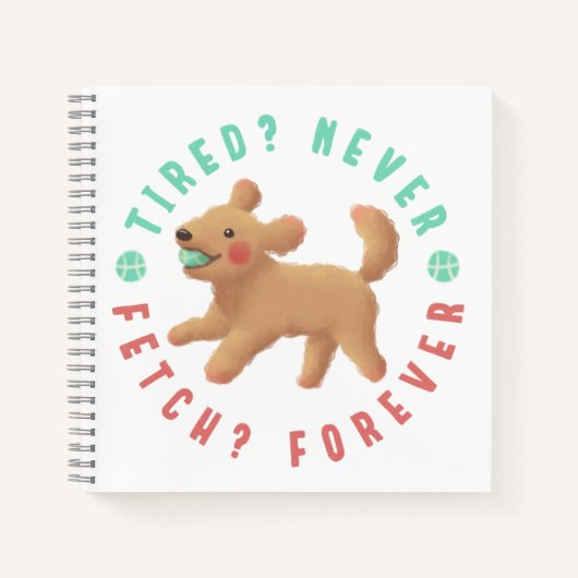 Moe? Nooit. halen? Voor altijd. Goldendoodle Notitieboek (Voorkant)