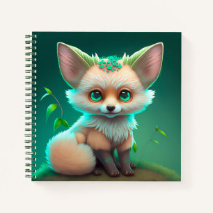 Moe notebook met geanimeerde babyvos notitieboek
