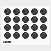 Moe Ontwerp Voor Kattenliefhebbers Ronde Sticker (Vel)