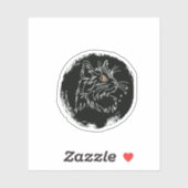 Moe Ontwerp Voor Kattenliefhebbers Sticker (Vel)