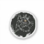 Moe Ontwerp Voor Kattenliefhebbers Sticker (Voorkant)