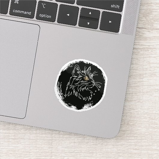 Moe Ontwerp Voor Kattenliefhebbers Sticker (Detail)