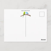 Moe paar parkieten - op maat briefkaart (Achterkant)
