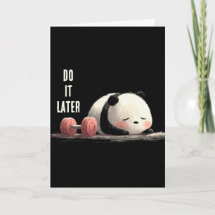 Moe Panda Gym – Mooie Grappige Workout Kunst Kaart