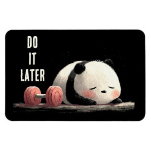 Moe Panda Gym – Mooie Grappige Workout Kunst Magneet