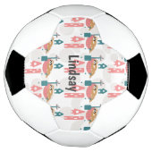 Moe Patroon Monogram Naam Voetbal (Gedraaid)