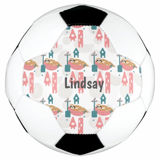 Moe Patroon Monogram Naam Voetbal (Voorkant)