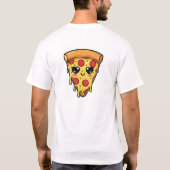 Moe Pizza Punt T-shirt | Grappige Pizza Liefde (Achterkant)