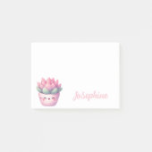 Moe potje met vetplant en meisjesnaam post-it® notes (Voorkant)