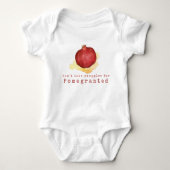 Moe romige granaatappel Fruit Stomp Baby Body Romper (Voorkant)
