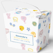 Moe rubber eend bad baby shower bedankdoosjes (Achterkant)