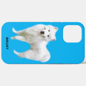 Moe Samoyed Cartoon iPhone iPad Hoes (Achterkant (horizontaal))
