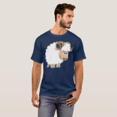 Moe Schattig Cartoon Ram T-Shirt (Voorkant volledig)