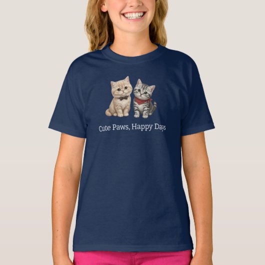 Moe shirt voor kattenliefhebbers voor kinderen (Voorkant)