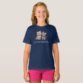 Moe shirt voor kattenliefhebbers voor kinderen (Voorkant volledig)