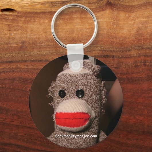 Moe Sock Monkey-Sleutelhanger Sleutelhanger (Voorkant)
