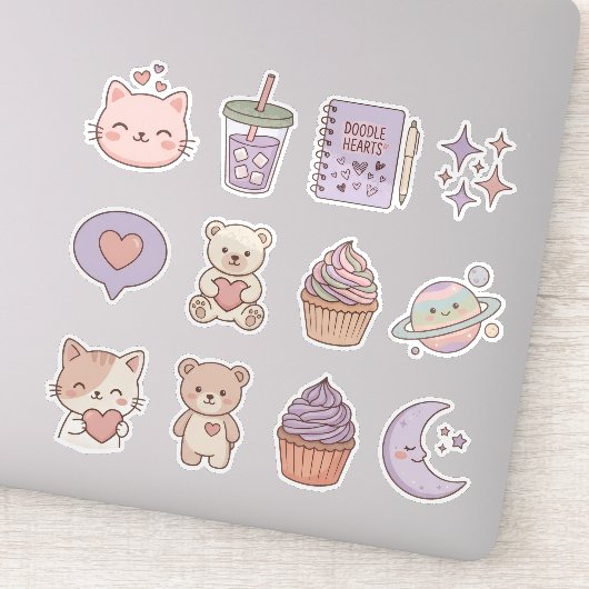 Moe stickerpakket voor iPad Kawaii esthetisch Sticker (Detail)
