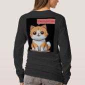 Moe T-shirt met Cartoonkat en tekst "Mijn naam is (Achterkant)