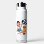 Moe team "Fijne Vibes" gepersonaliseerde waterfles (Voorkant)