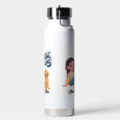 Moe team "Fijne Vibes" gepersonaliseerde waterfles (Links)