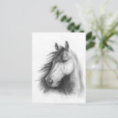 Moe the Morgan portret briefkaart (Staand voorkant)