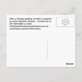 Moe the Morgan portret briefkaart (Achterkant)