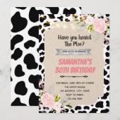 Moe thema volwassen uitnodiging (Voorkant / Achterkant)