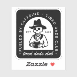 Moe uitgeputte vader grappige eerste vaders dag ge sticker