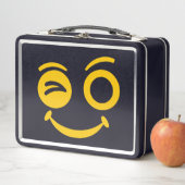 Moe Uitklinkend Smiley Gezicht Metalen Lunchbox (In situ)