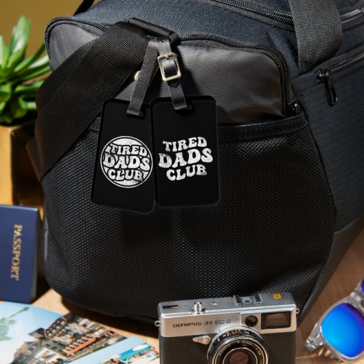 Moe vaders club grappig bagagelabel (Voorkant /achterkant)