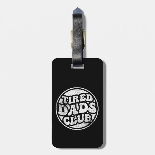 Moe vaders club grappig bagagelabel (Achterkant verticaal)