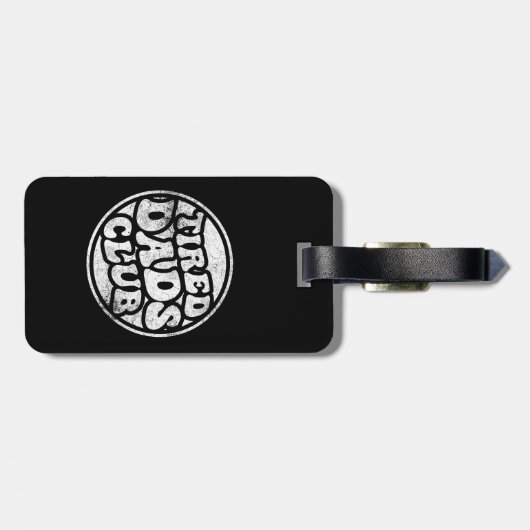 Moe vaders club grappig bagagelabel (Achterkant horizontaal)