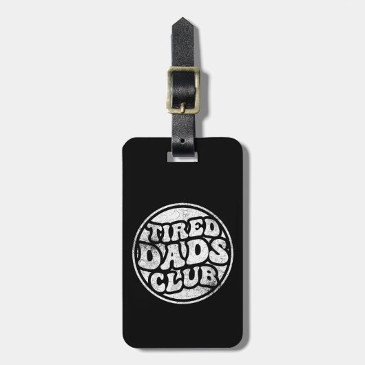 Moe vaders club grappig bagagelabel (Voorkant verticaal)