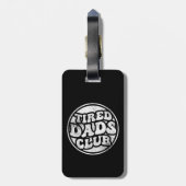 Moe vaders club grappig bagagelabel (Achterkant verticaal)