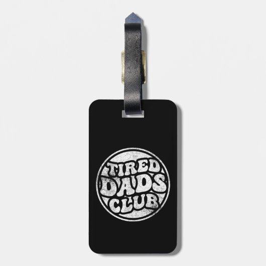 Moe vaders club grappig bagagelabel (Achterkant verticaal)