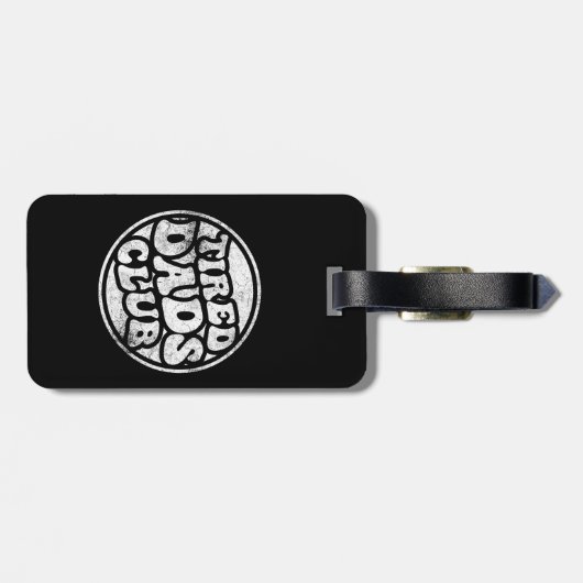 Moe vaders club grappig bagagelabel (Achterkant horizontaal)