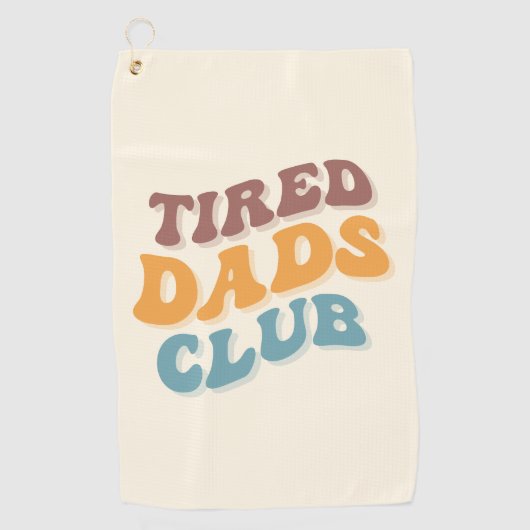 Moe vaders club grappig golfhanddoek (Voorkant)
