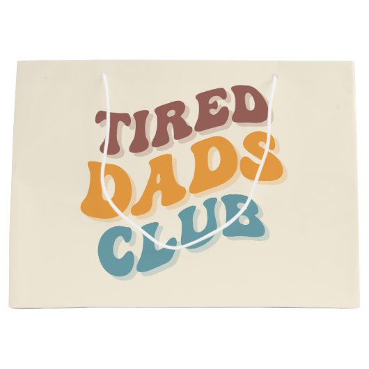 Moe vaders club grappig groot cadeauzakje (Voorkant)