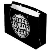 Moe vaders club grappig groot cadeauzakje (Achterkant Gekanteld)