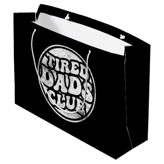 Moe vaders club grappig groot cadeauzakje (Achterkant Gekanteld)
