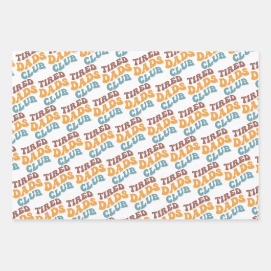 Moe vaders club grappig inpakpapier vel (Voorkant)