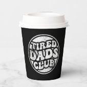 Moe vaders club grappig papieren bekers (Achterkant)