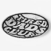 Moe vaders club grappig papieren bordje (Gekanteld)